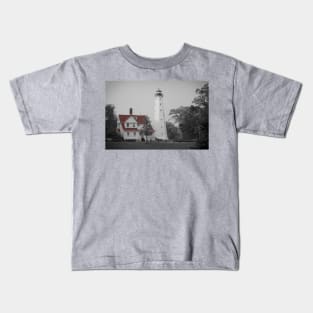 North Point Lighthouse Selective Color Kids T-Shirt